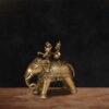Brass Elephant Ride Figurine