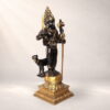 Handcrafted Kal Bhairav murti with trishul and dog vahana