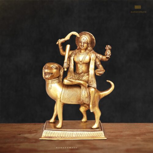Brass Kaal Bhairav Murti - 9.5 inches
