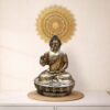 Large Blessing Buddha Brass Statue | Handcrafted Meditation & Vastu Décor