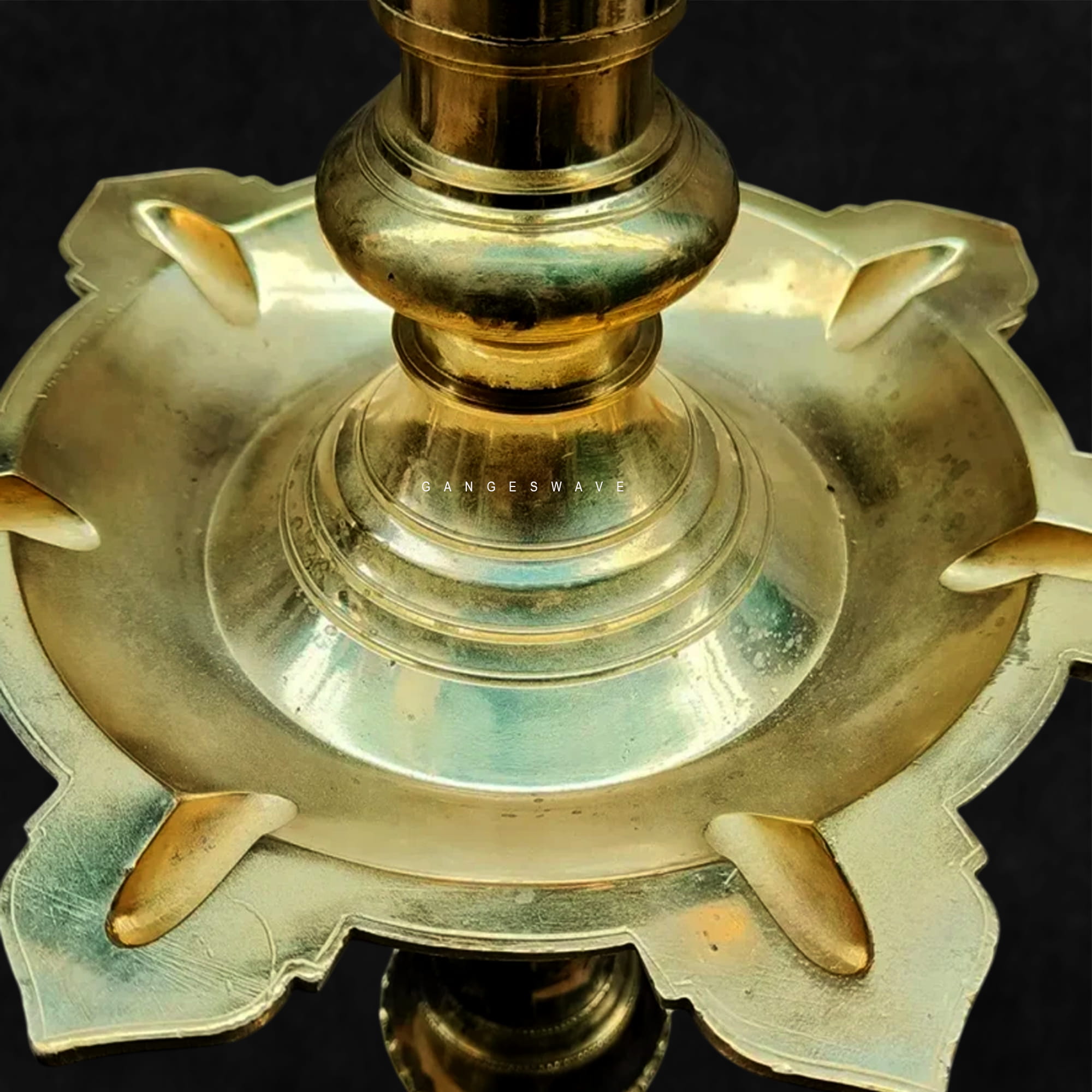 51 inches Bronze Traditional Oil Diya - Image 3