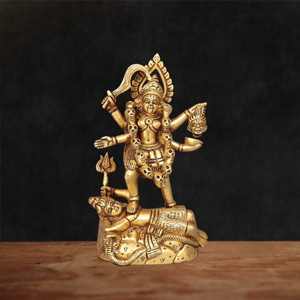 8 inches MaKali Brass Murti