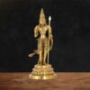 Murugan Golden Brass Statue - 15.5 inches