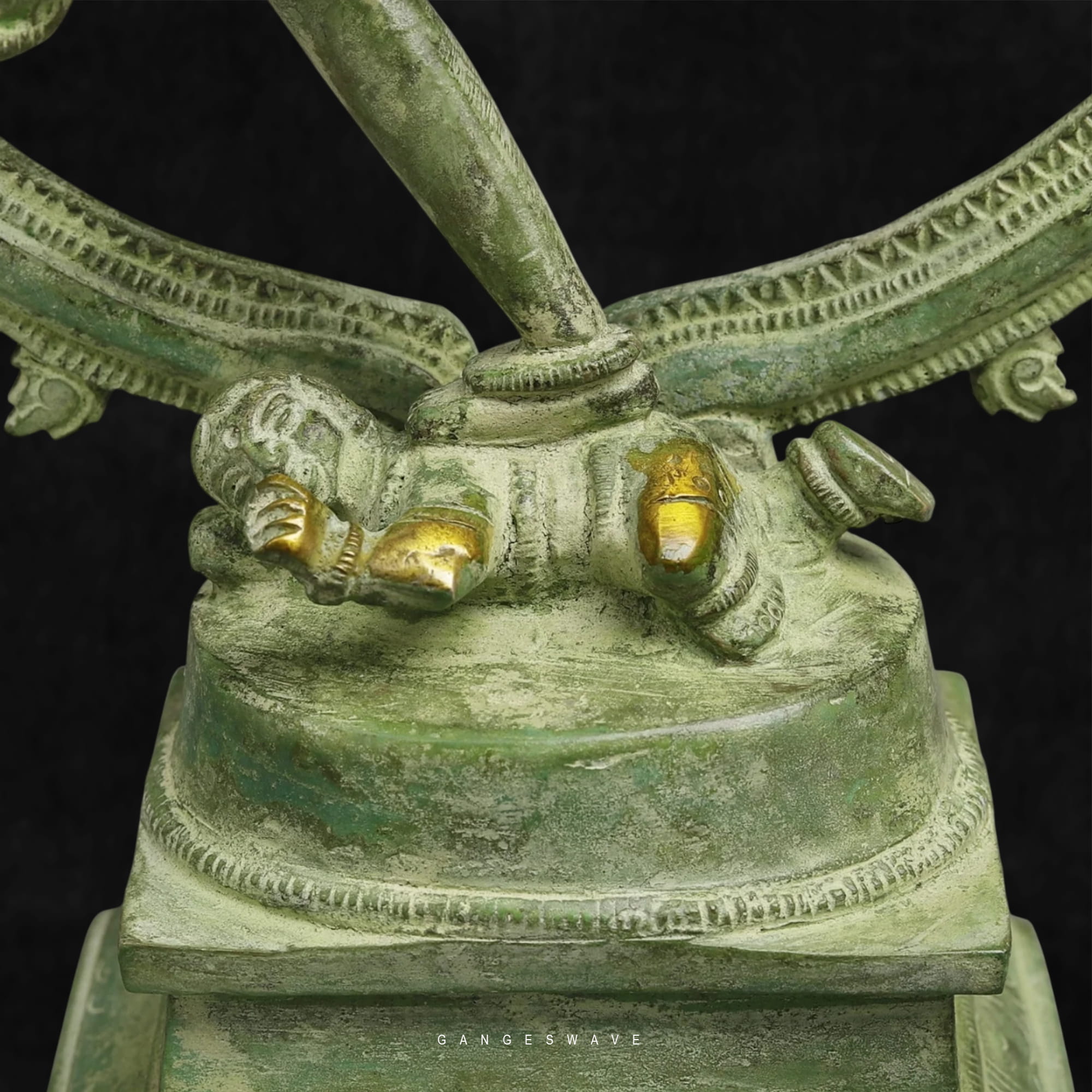 Vintage Finished Brass Nataraja Statue – Lord Shiva in Cosmic Dance - Image 6