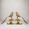 Vintage Finished Brass Peacock Pair Showpiece
