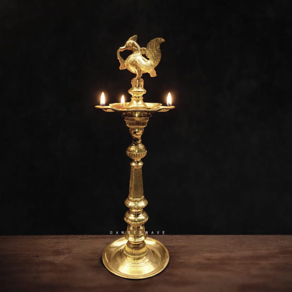 51 inches Bronze Traditional Oil Diya