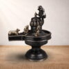 Handcrafted brass Shivling with Gauri Ganesh Kartikey for home temple