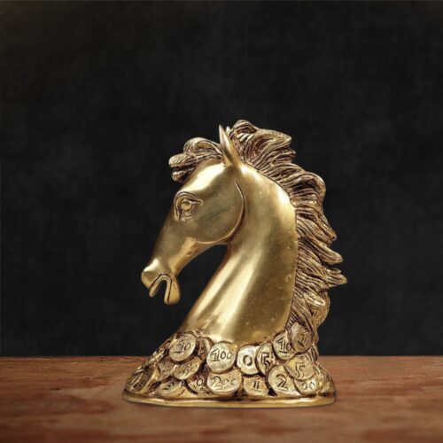 Brass Vastu Horse Statue for Wealth, Power & Success