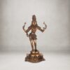 Pashupati Nath Shiva Vintage Finish Brass Statue - 32 inches
