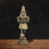 Vintage finish brass Hanuman Ji statue handcrafted standing idol for home temple and spiritual decor