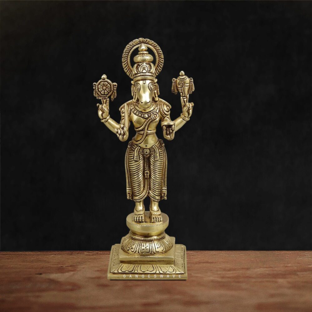Religious brass Dashavatara statues set for spiritual décor and gifting