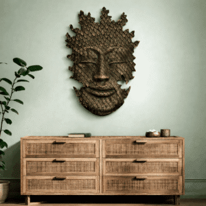 Buddha Abstract Artisanal Sculpture Wall Decor -42 inches