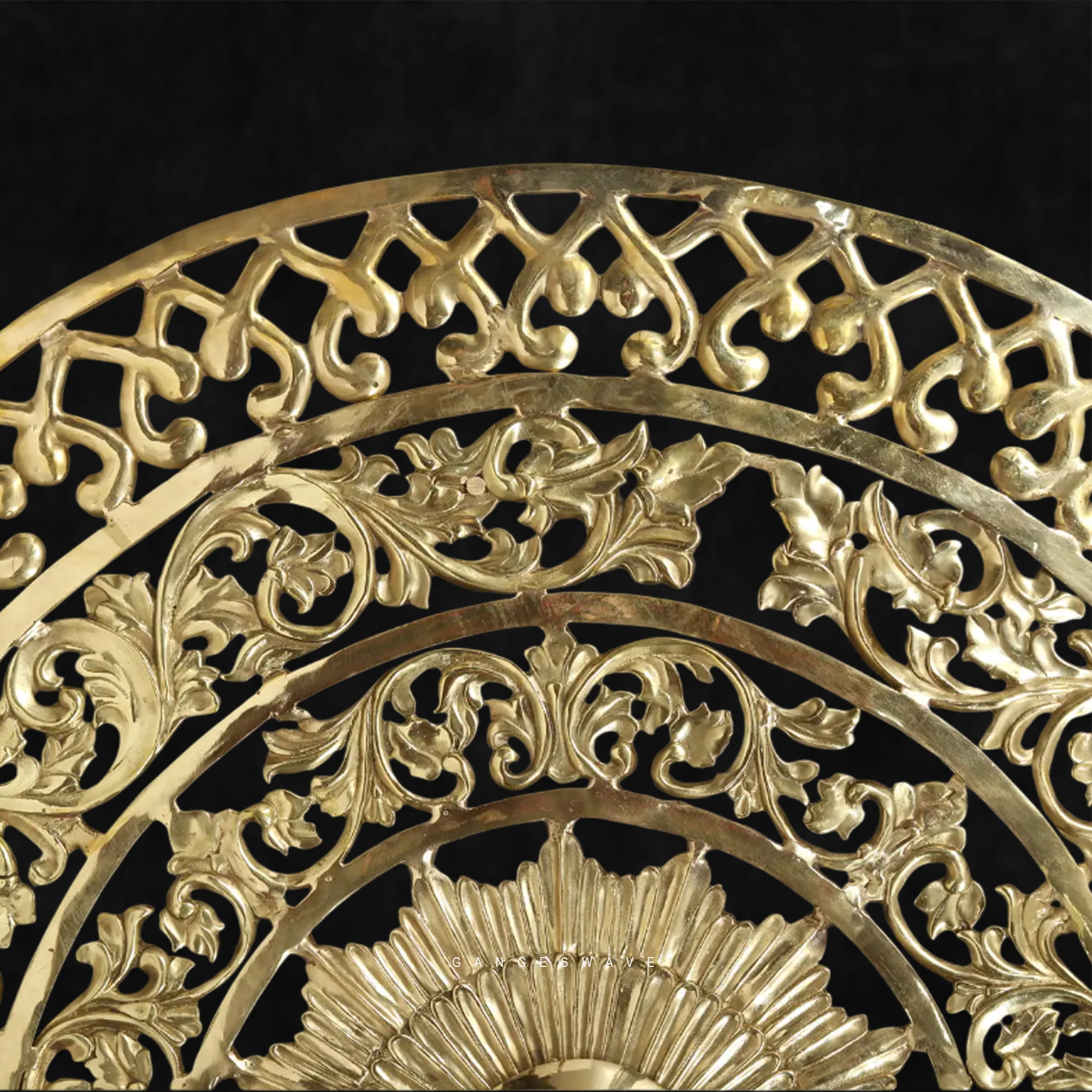 Handcrafted Brass Mandala Wall Décor | Intricately Carved Traditional Indian Wall Art - Image 6