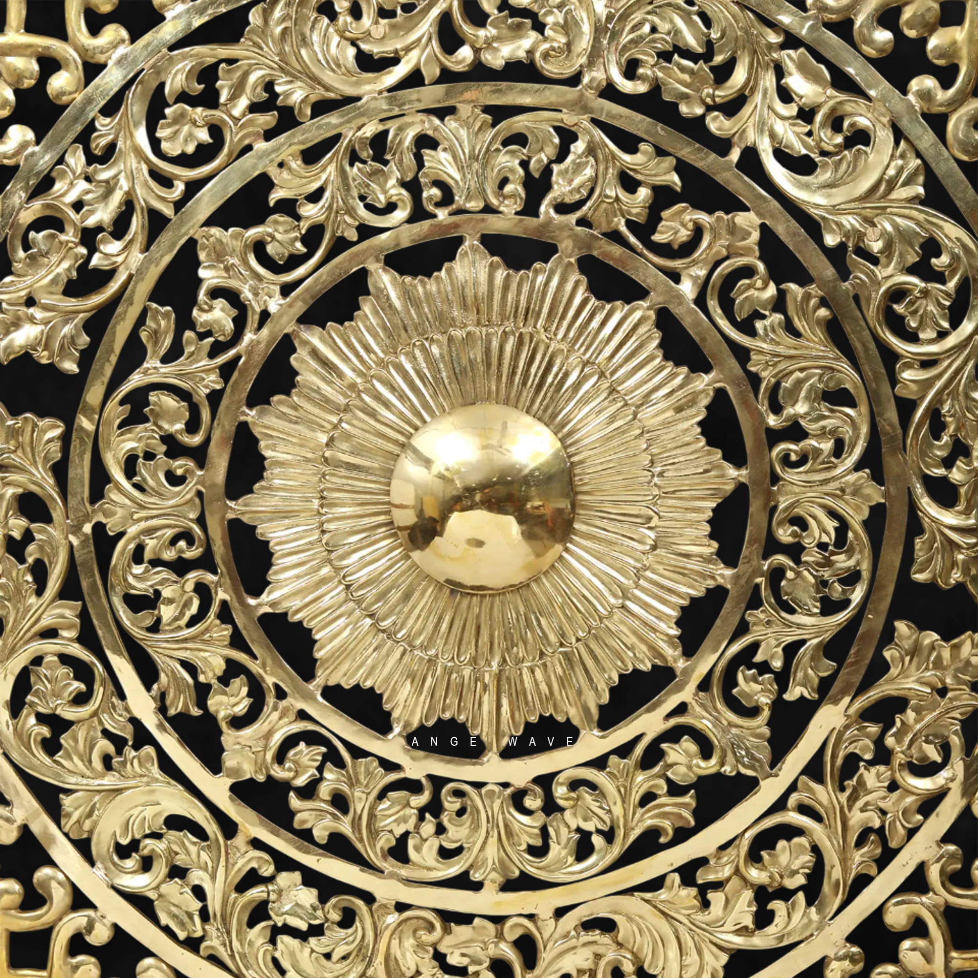 Handcrafted Brass Mandala Wall Décor | Intricately Carved Traditional Indian Wall Art - Image 3