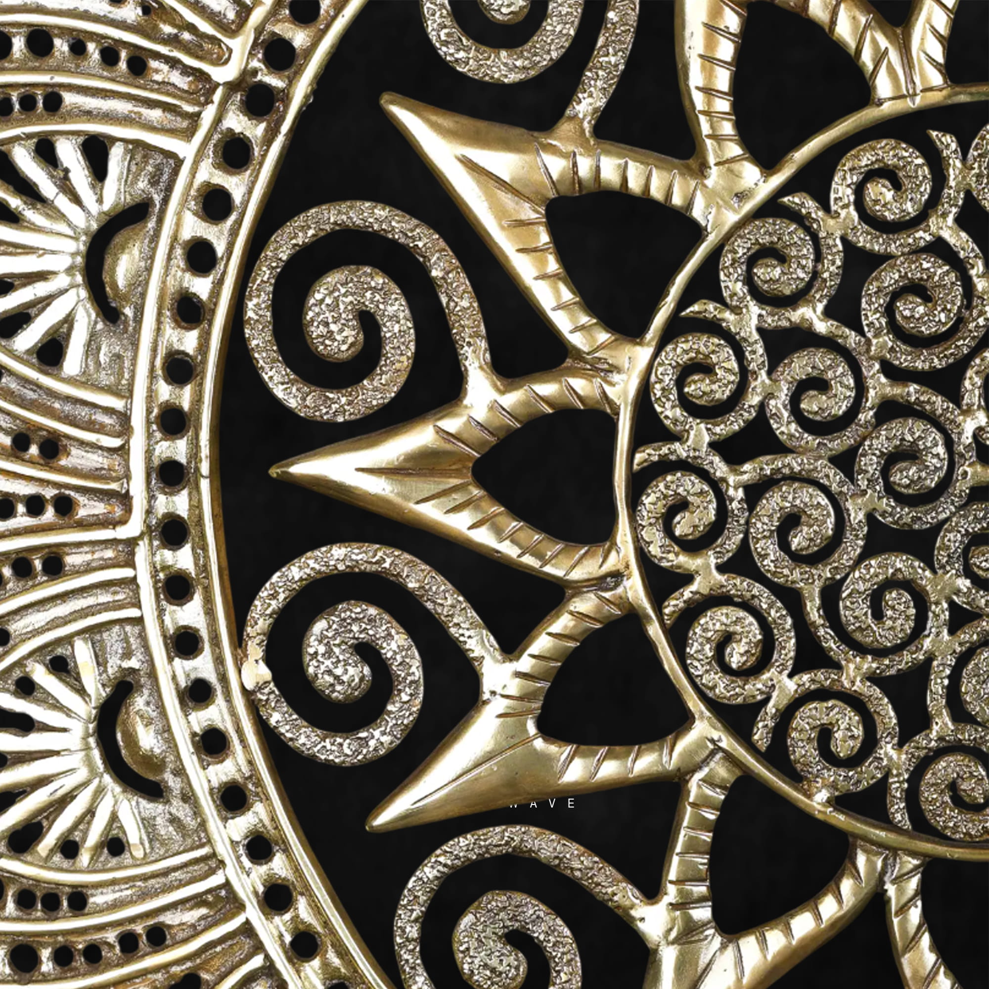Handcrafted Artistic Brass Mandala Wall Décor | Intricately Carved Traditional Indian Wall Art - Image 4