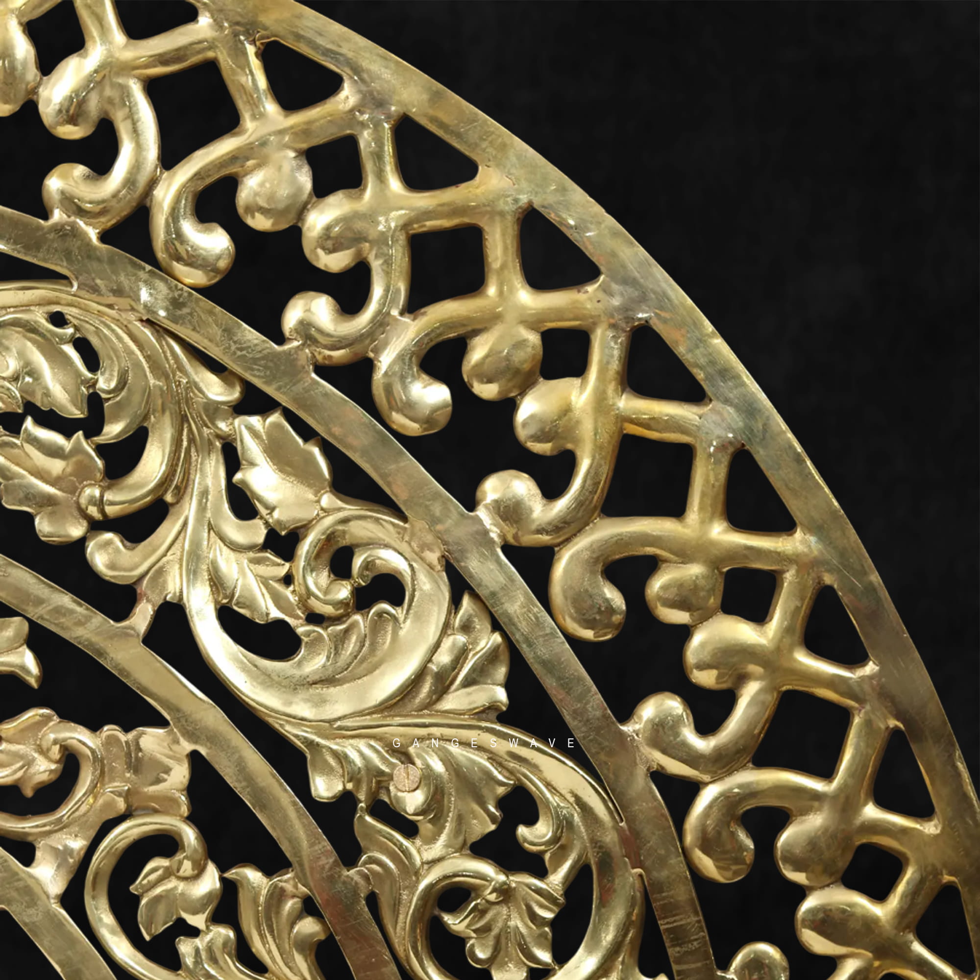 Handcrafted Brass Mandala Wall Décor | Intricately Carved Traditional Indian Wall Art - Image 4