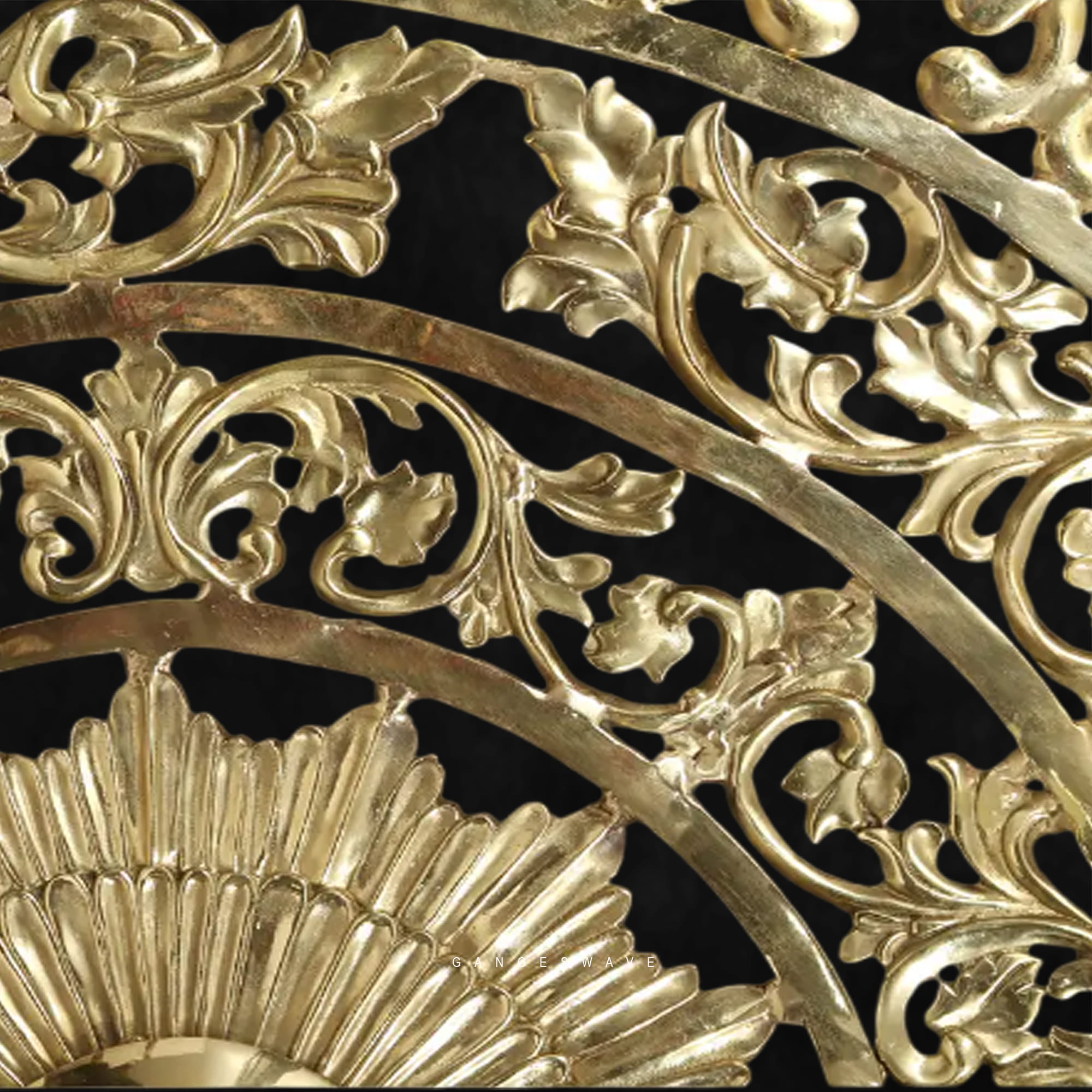 Handcrafted Brass Mandala Wall Décor | Intricately Carved Traditional Indian Wall Art - Image 5