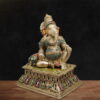 Luxury Indian brass Ganesha statue in reclining posture for home decor
