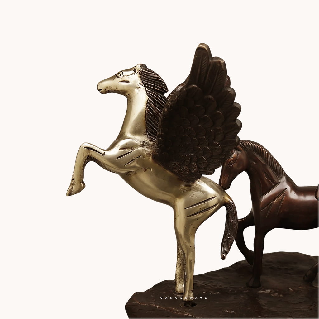 Vintage Finished Seven Horses Brass Table Décor – Handcrafted Luxury Artifact - Image 7