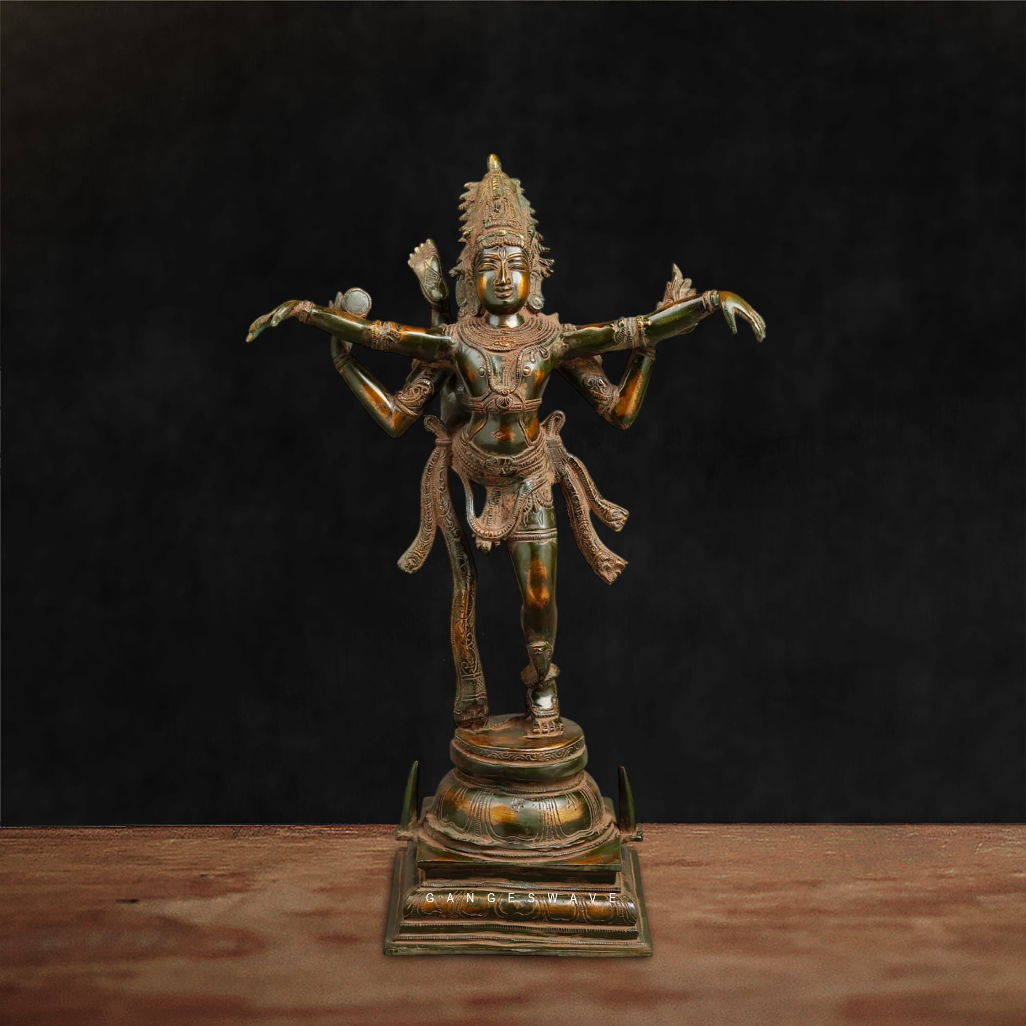 Brass Shiva Tandav Murti - 20 inches - Image 2