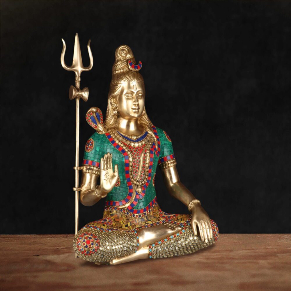 dhyana mudra shiva sculpture for meditation and vastu placement