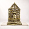 Swami Mahavir Tirthankar Brass Idol with Intricately Carved Arch