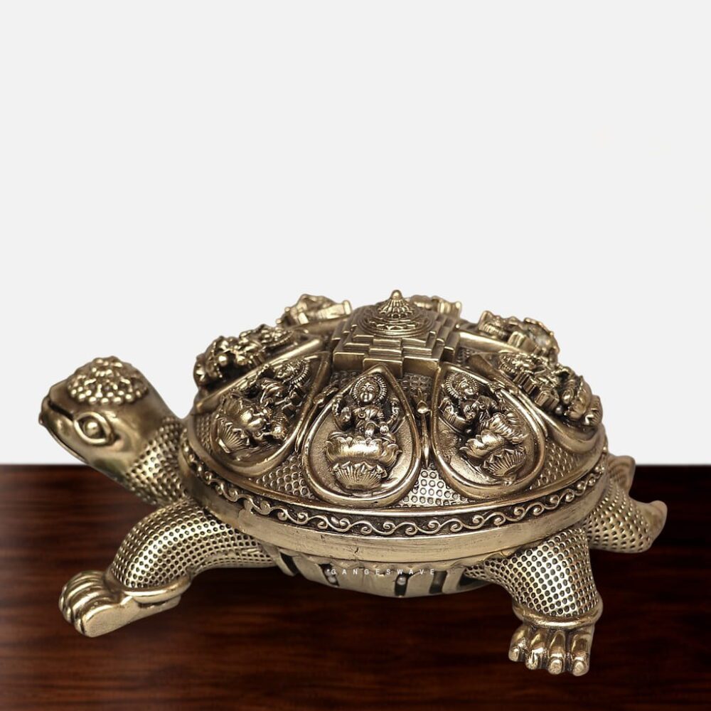 Vastu Brass Tortoise - 6 inches