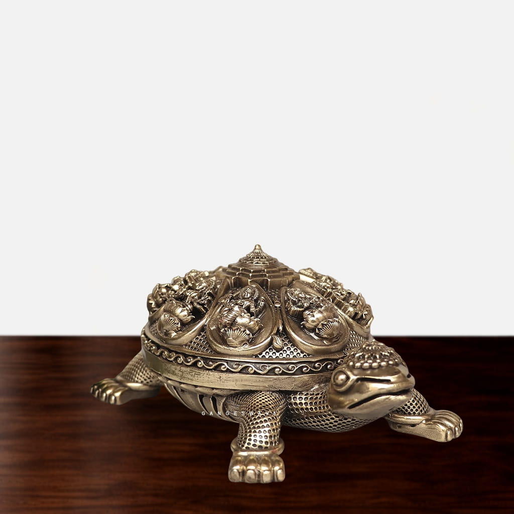 Vastu Brass Tortoise - 6 inches - Image 5