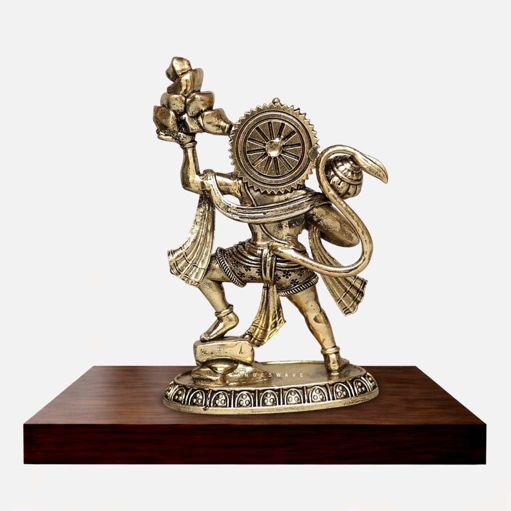 Premium Brass Lord Hanuman Idol - 5 inches - Image 5