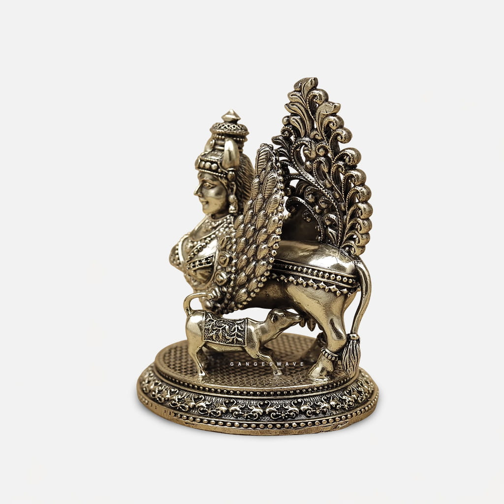 Superfine Brass Kamdhenu Idol - 5 inches - Image 4