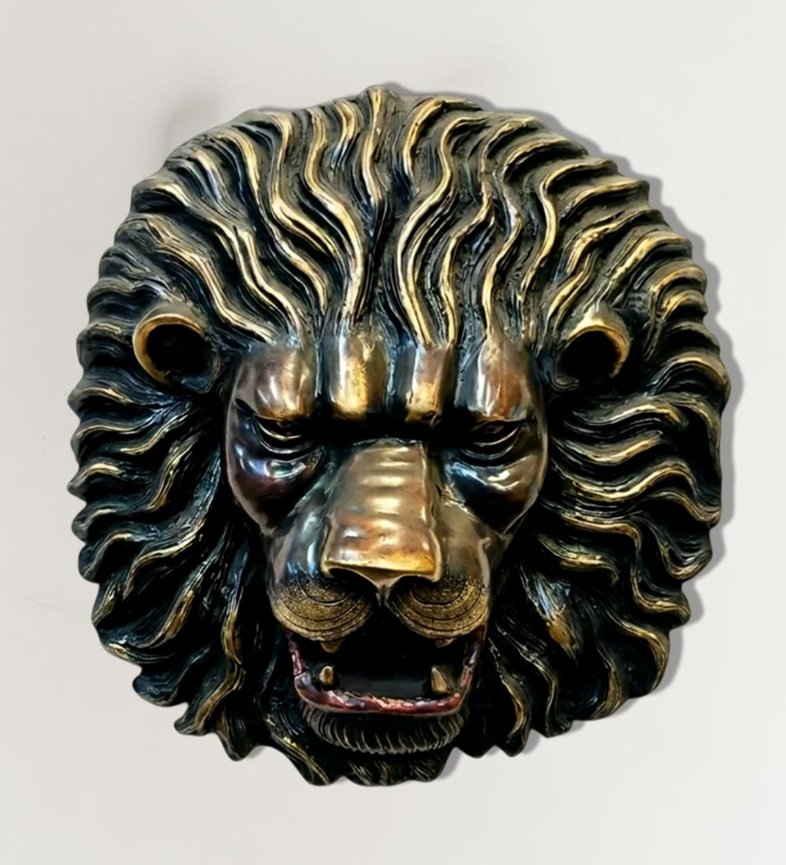 Luxury Brass Lion Wall Decor - 15 inches - Image 2