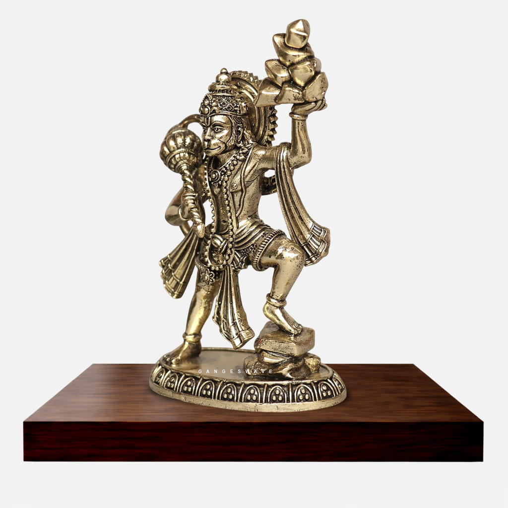 Premium Brass Lord Hanuman Idol - 5 inches - Image 2