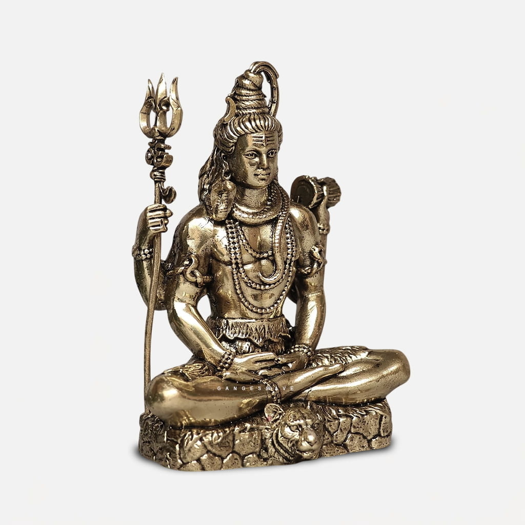 Meditating Shiva Murti for Home Temple - 4 inches - Image 2