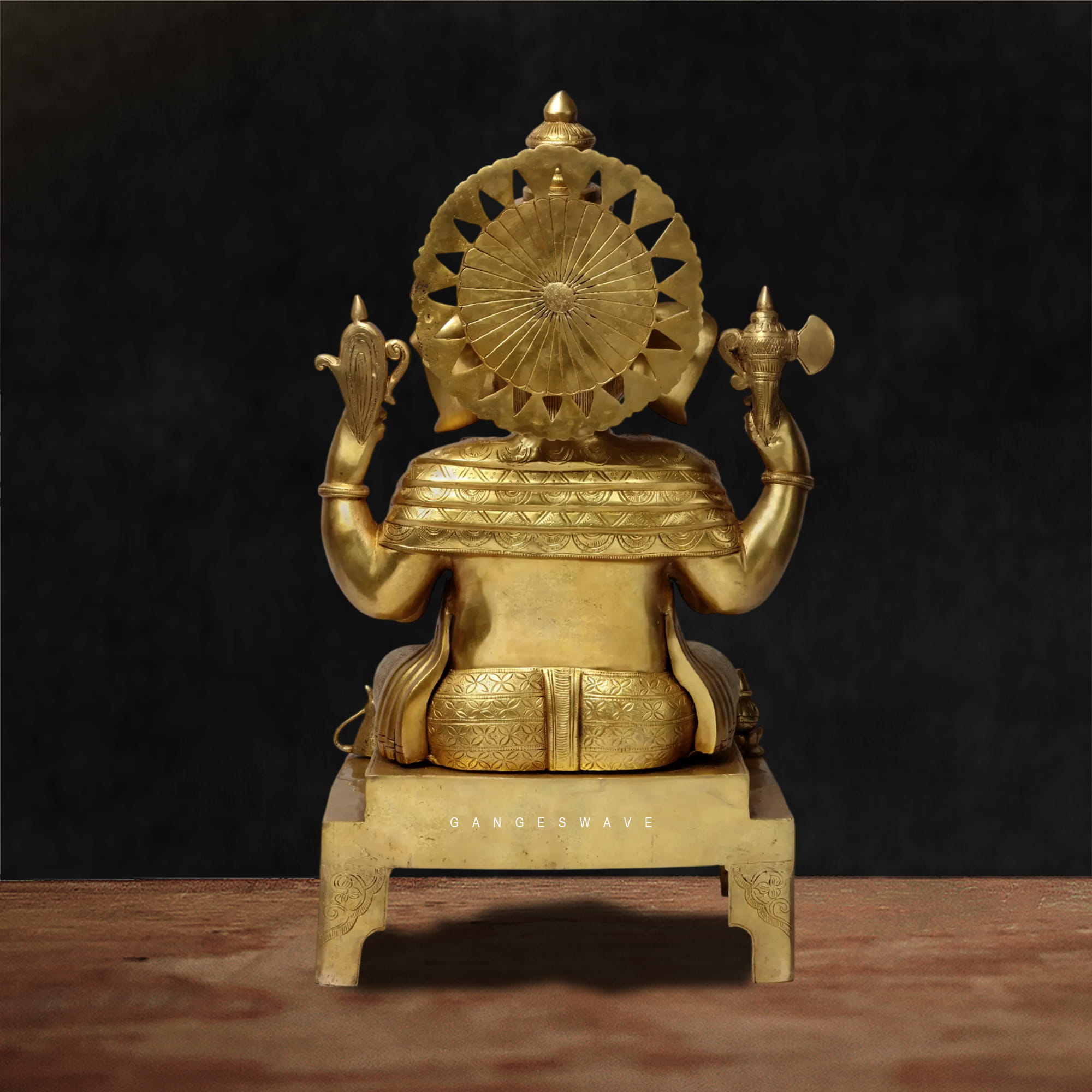 27 inches Superfine Brass Lord Ganesha Murti - Image 6
