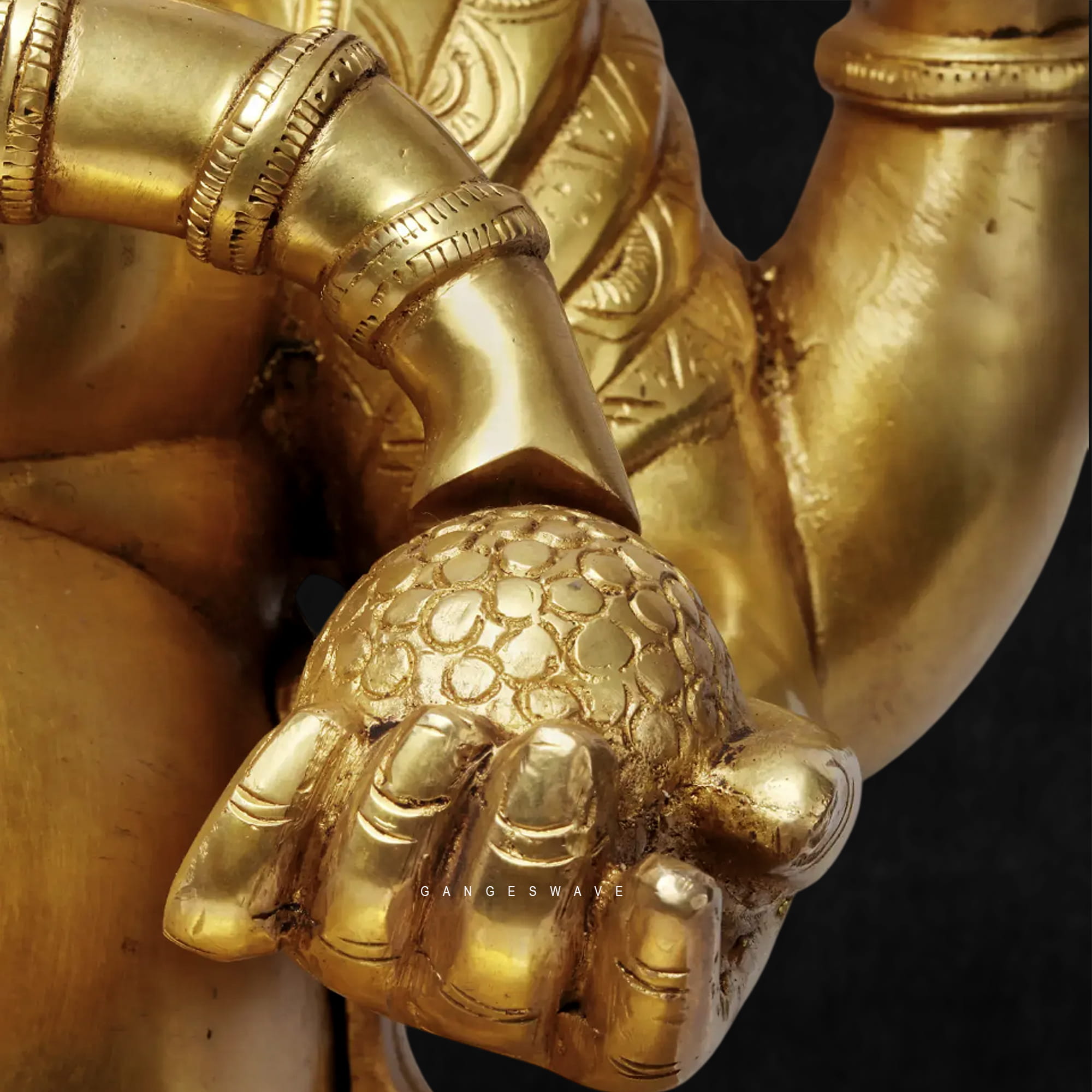 27 inches Superfine Brass Lord Ganesha Murti - Image 8