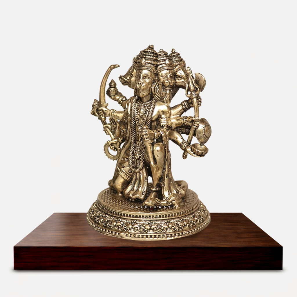 4.5 inches Hanumanji Superfine Brass Idol for Home-Temple Puja - Image 3
