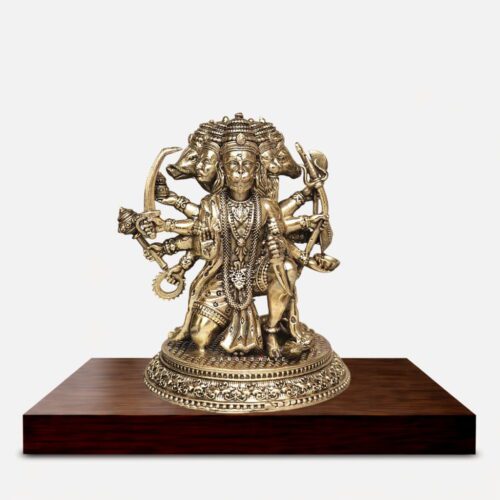 4.5 inches Hanumanji Superfine Brass Idol for Home-Temple Puja