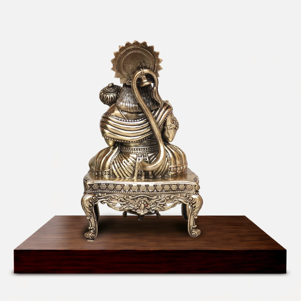 5 inches Brass Hanuman Ji Idol - Image 4
