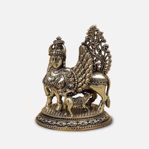 Superfine Brass Kamdhenu Idol - 5 inches