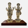 10 inches Superfine Brass Lakshmi Narayan Idol for Home - Temple