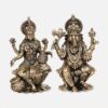 Lakshmi Ganesh Superfine Brass Idol Set - 7 inches