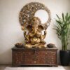 Luxury Large Handcrafted Brass Ganesha Idol – 45 inches