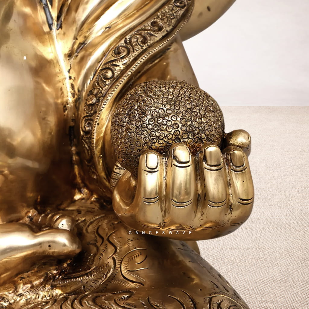 Luxury Large Handcrafted Brass Ganesha Idol – 45 inches - Image 6