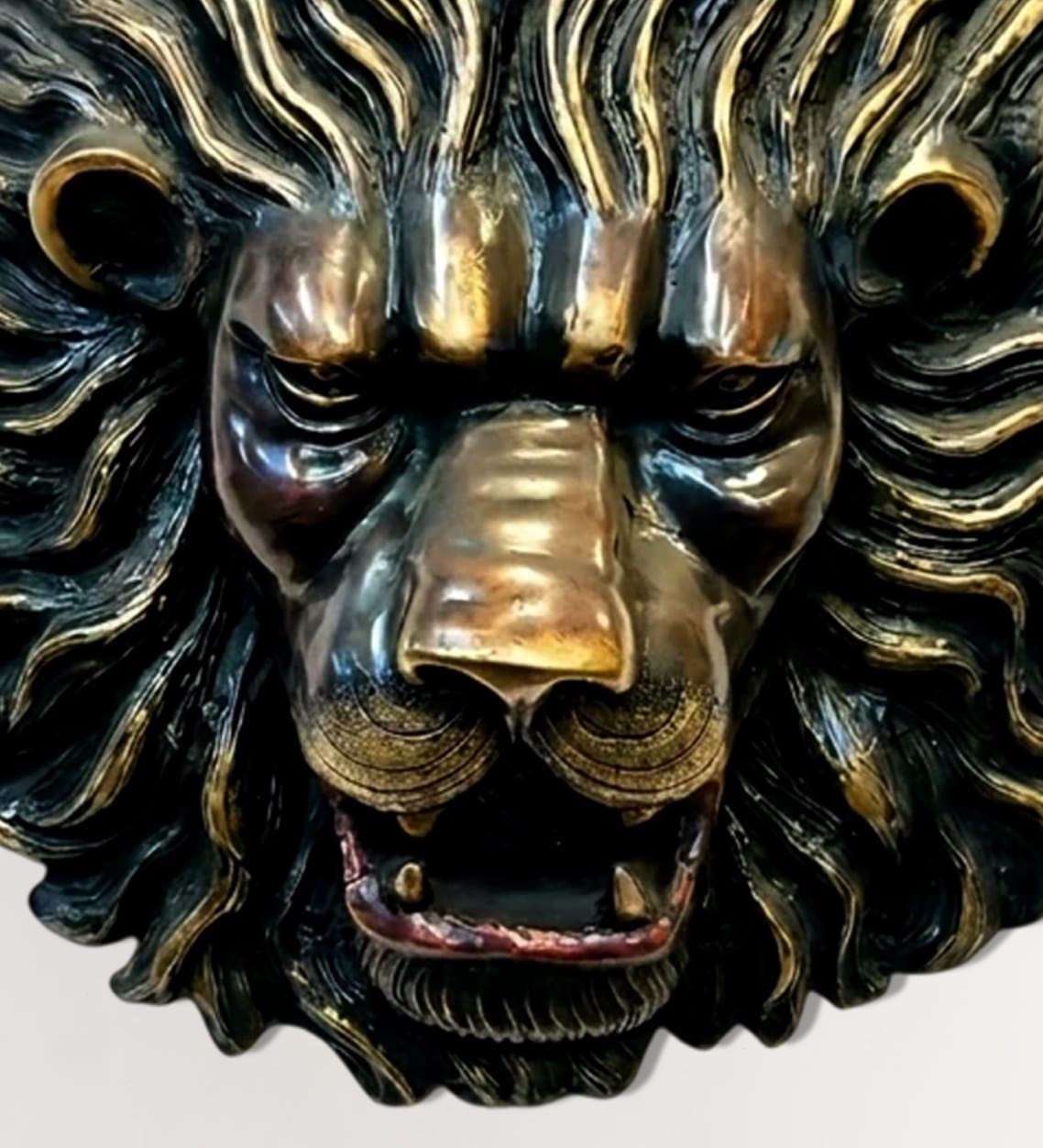 Luxury Brass Lion Wall Decor - 15 inches - Image 4