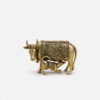 Brass Kamdhenu Cow & Calf Statue - 5 inches