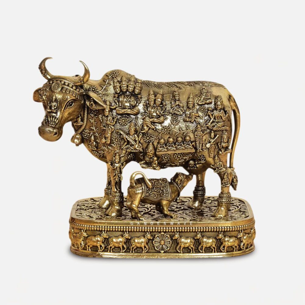 Kamdhenu with Calf 4 inches