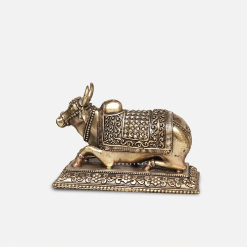 Superfine Brass Nandi Idol - 4 inches