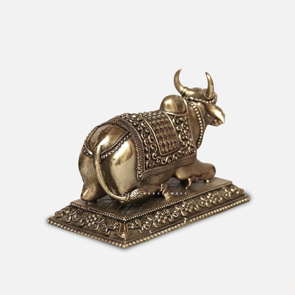 Superfine Brass Nandi Idol - 4 inches - Image 6