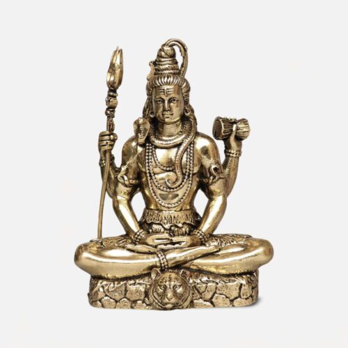 Meditating Shiva Murti for Home Temple - 4 inches