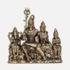 Superfine Brass Shiv Parivar Idol - 5 inches